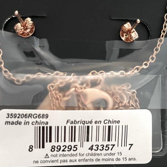 Coach Open Circle Necklace and Stud Earring Set - Picture 12 of 14